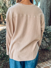 Oversized Mineral Waffle Knit | Taupe