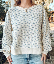 Oversize Floral Sweatshirt | White