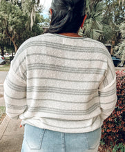 Textured Stripe Sweater | Dusty Sage