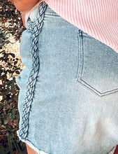 Brit Braided Denim Shorts
