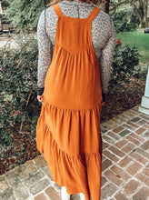 Stroll Overall Midi Dress | Camel