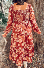 Yours Floral Maxi Dress | Burgundy