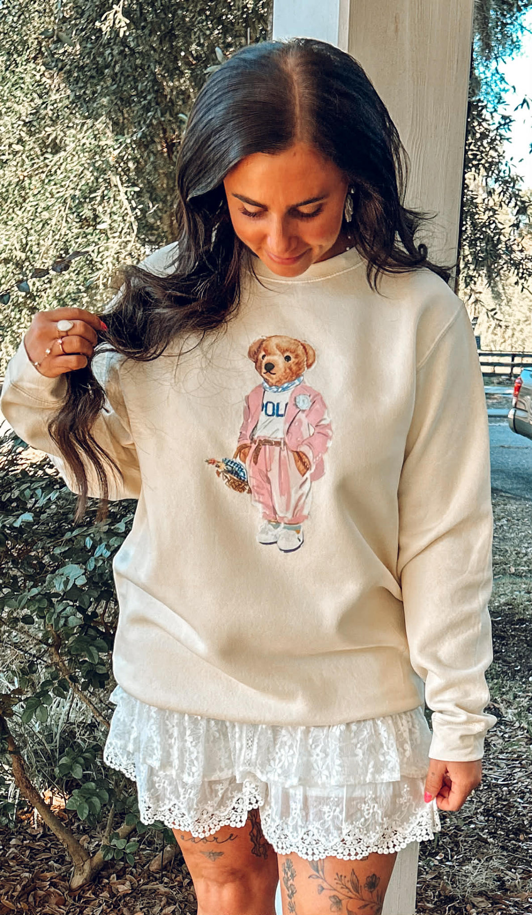 Sweet Bear Sweatshirt | Cream