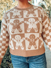 Checkered Gingerbread Sweater | Khaki