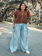 Laney Wide Leg Drawstring Pant | Dark