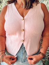 Honey Please Knit Vest | Pink