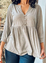 Far Away Oversize Babydoll Top | Grey