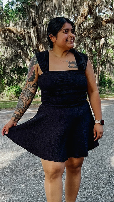 Sway Textured Romper | Black