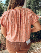 Fiona Floral Bow Top | Mauve