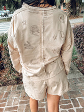 Western Print Lounge Set | Taupe