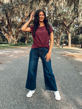 Olivia Wild Leg Denim | Dark