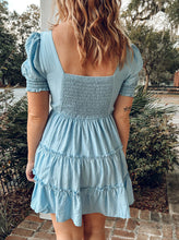 Spring Sky Mini Dress | Light Blue