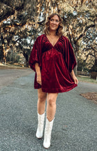 Dear Santa Dress | Burgundy