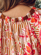 Fallon Floral Bow Dress | Brown