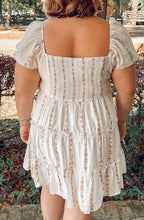 Floral Tiered Mini Dress | Small-Curvy