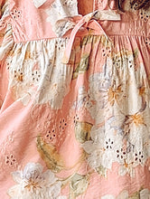 Eyelet Floral Peasant Top | Peachy Pink