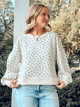 Oversize Floral Sweatshirt | White