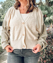 Colorblock Knit Cardigan | Sage