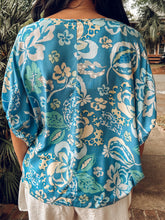 Coastal Bloom Top | Blue