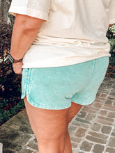 Washed Dolphin Shorts | Turquoise