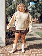 Boat Neck Waffle Knit Top | Butter Yellow
