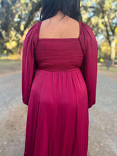 Charmed Bow Maxi Dress | Cranberry