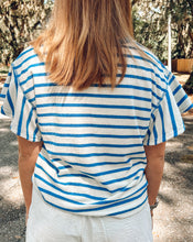 Beachy Terry Cloth Top | Blue