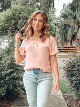 Draw String Detail Top| English Rose