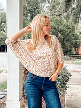Leopard Batwing Oversize Top