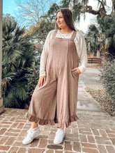 Ruffle Flare Washed Jumper | Coffee