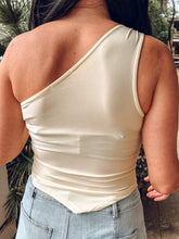 One Shoulder O Ring Top | Yellow
