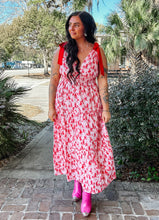 Be Mine Floral Dress | Red