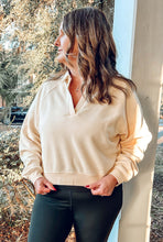 Collared Sweatshirt | Cream