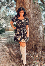 Mine Floral Mini Dress | Black