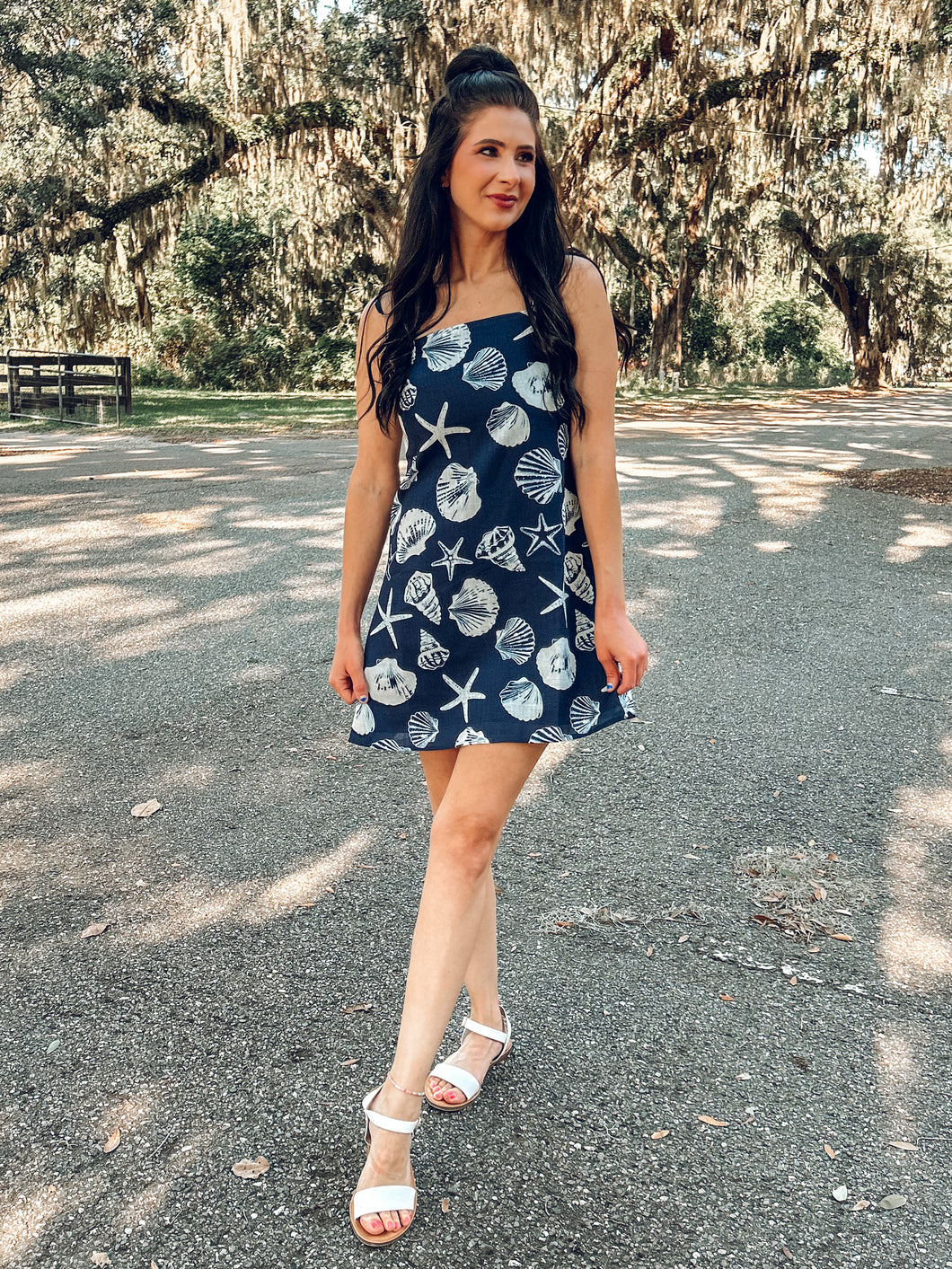 Shore Line Mini Dress | Navy