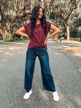 Olivia Wild Leg Denim | Dark