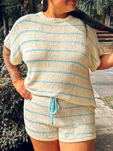 Coastie Striped Knit Set | Yellow/Blue