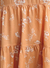 Sunset Floral Mini Dress | Apricot