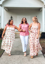 Scalloped Tile Maxi Dress Curvy | Pink