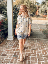 Embroidered Linen Dress | Cream