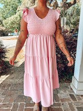 Spring Day Smocked Maxi | Pink