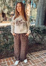 Leopard French Terry Wide Pants