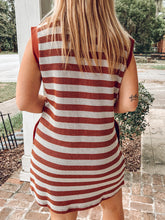 Striped Mini Cap Sleeve Dress | Spice
