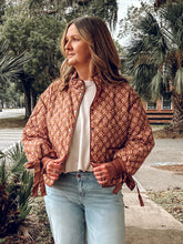 Floral Quilted Ribbon Jacket | Amber