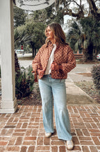 Floral Quilted Ribbon Jacket | Amber