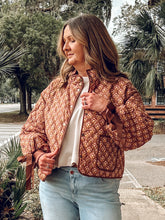 Floral Quilted Ribbon Jacket | Amber