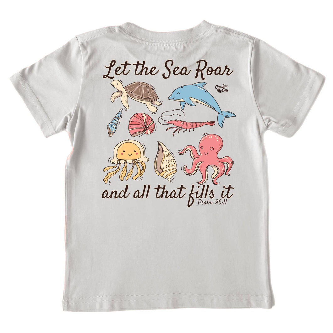 Sea Creatures Short-Sleeve Tee | Ice Gray