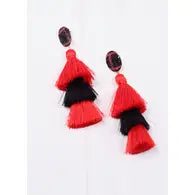 picture 1 Huddle Up Earring | Red/Black