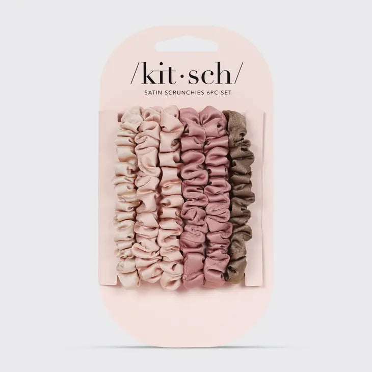 picture 1 Petite Satin 6pc Scrunchie | Kitsch