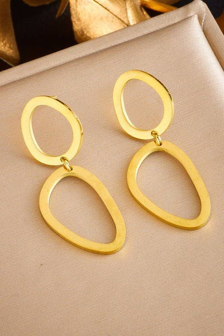 Abstract 18K Coated Earring | Gold